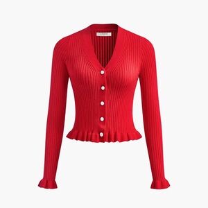 COMMENSE | Ribbed Cardigan